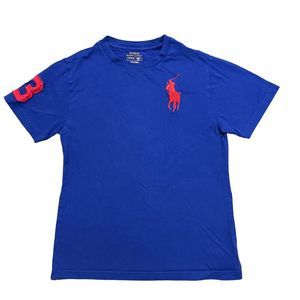 POLO Ralph Lauren Boy's Polo Player Pony T-Shirt Blue Size: Medium (10-12)